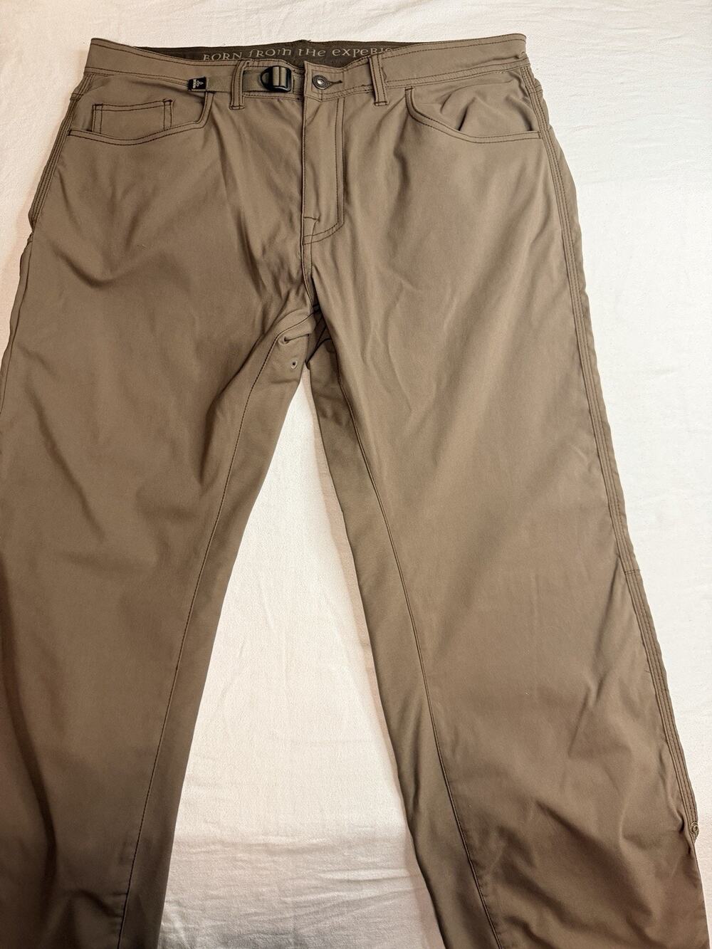 PrAna Stretch Zion Breathe Hiking Pants Men’s 36x32 Brown Trail Climbing Cargo